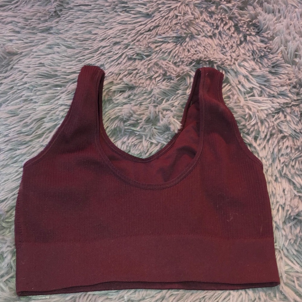 Brown non pad sports bra